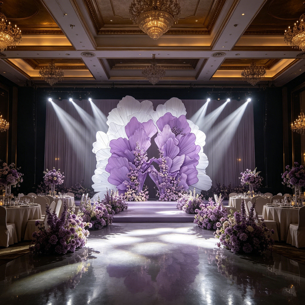 Flowerva Radiant Petal Sculpture Wedding Decor (Excluding Shelves)