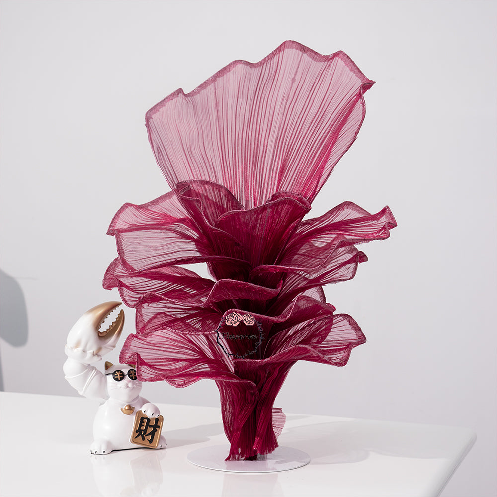 Flowerva Airy Wine Red Veil Eternal Table Flower