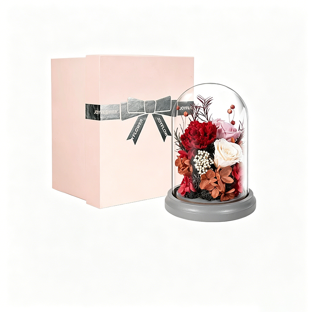 Flowerva Dome Preserved Floral Arrangement Premium Decor