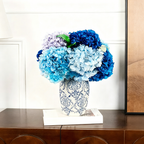 Flowerva Hydrangea Vase Arrangement Premium Decor