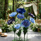Flowerva Indigo Petal Sculpture Premium Decor