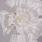 Flowerva Couture Crinkle White Art Installation