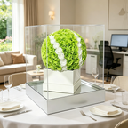 Flowerva Tennis Ball Silhouette Display Premium Decor
