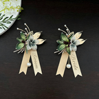 Green Orchid Magnetic Boutonnière