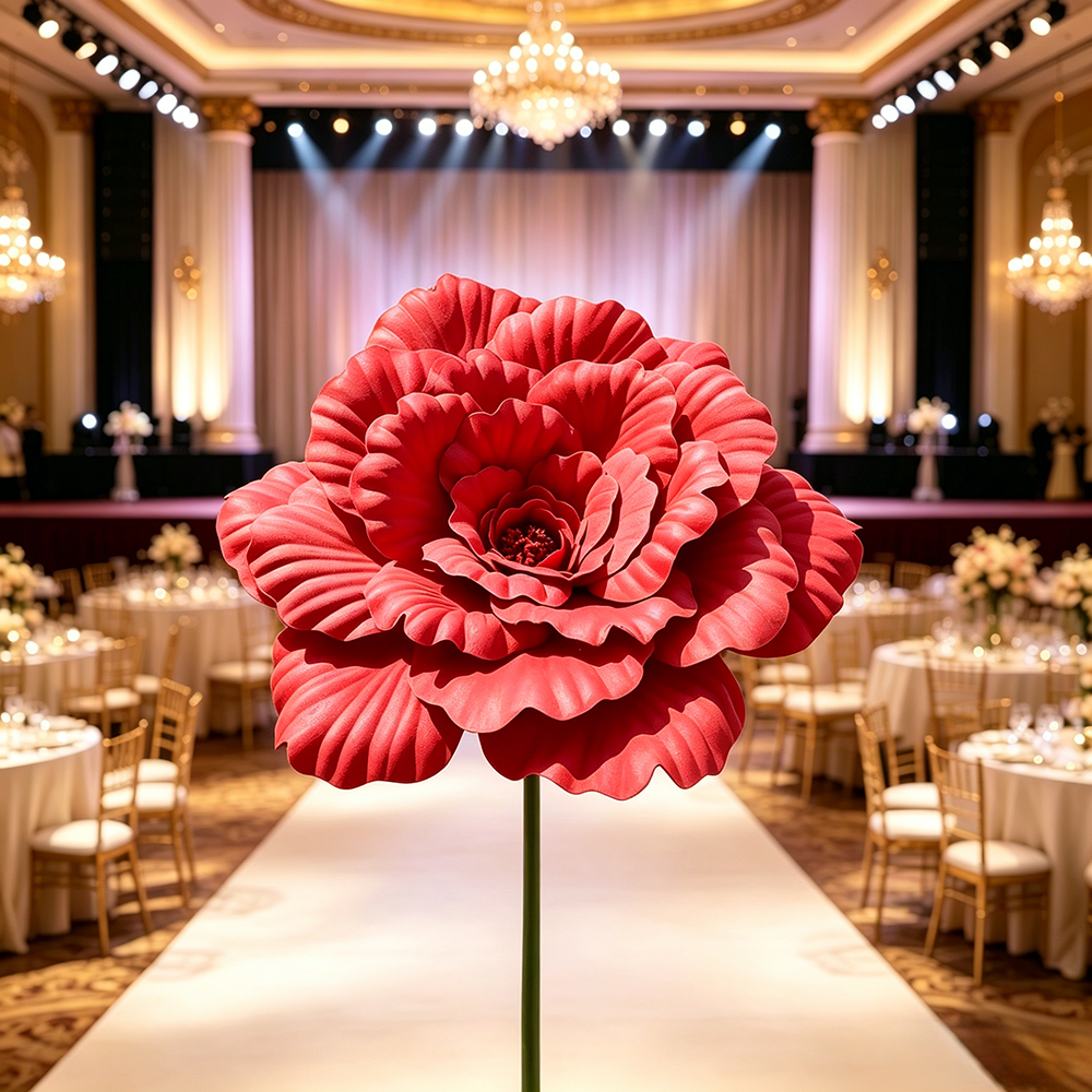 Flowerva Peony Sheer Opulence Premium Decor