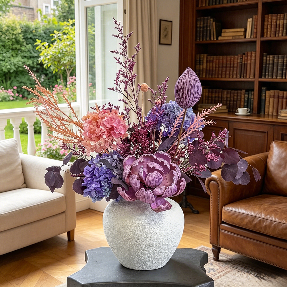 Flowerva Dreamy Everlasting Vase Arrangement Premium Decor