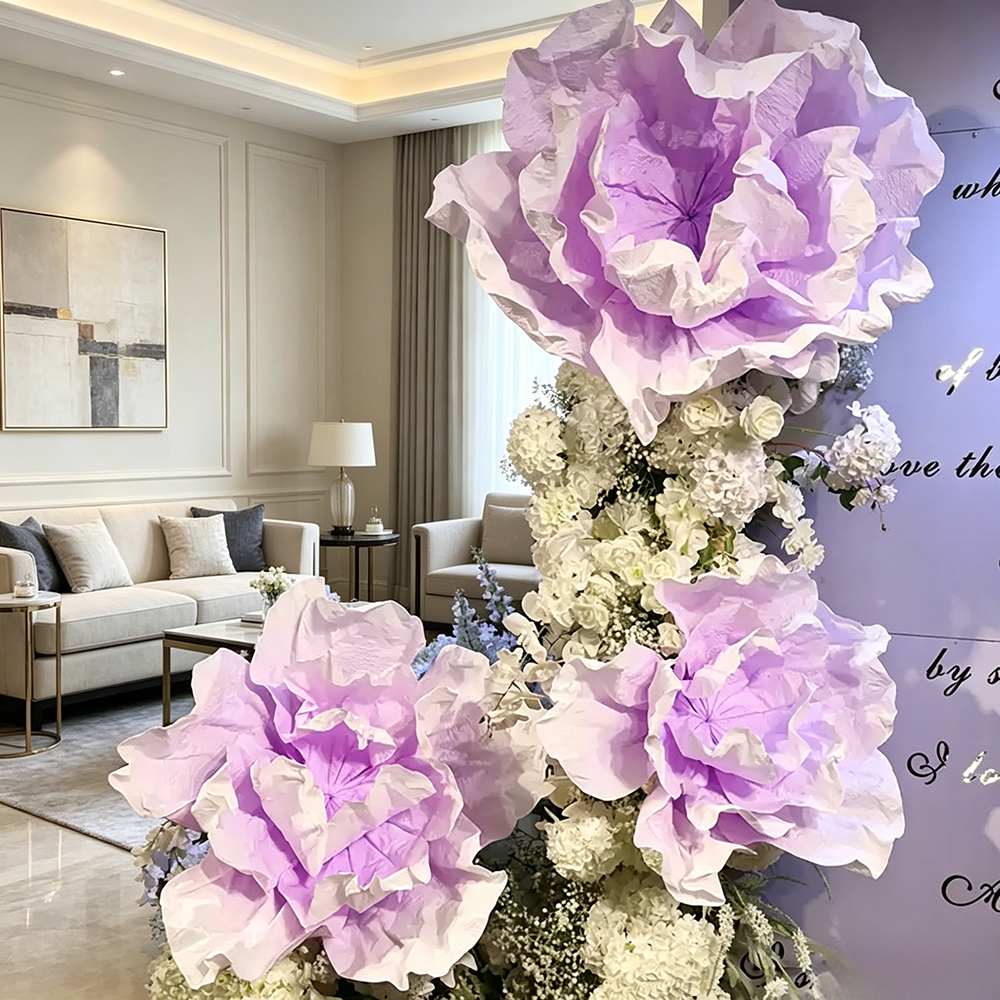Flowerva Crinkle Layered Formwork Premium Decor