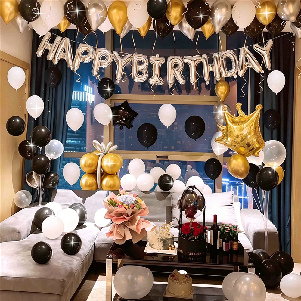 Flowerva Birthday party scene decoration balloon set