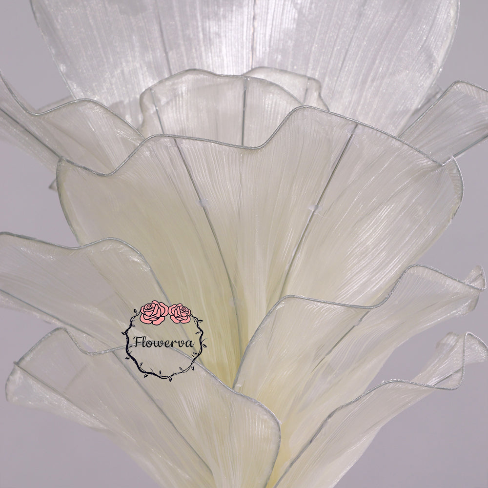 Flowerva Airy Champagne Veil Eternal Table Flower