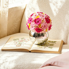 Flowerva Daisy Sphere Vase Arrangement Premium Decor