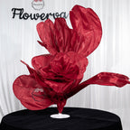 Flowerva Crimson Dream  Floral Heart Silk Textured Table Flower
