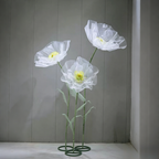 Flowerva Sheer Petal Sculpture Premium Decor