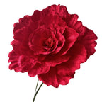 Flowerva Crimson Monochromatic Relief Premium Decor