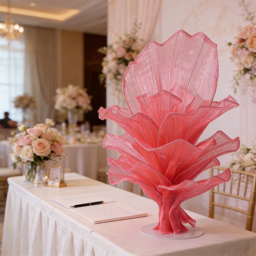 Flowerva Airy Rose Red Veil Eternal Table Flower