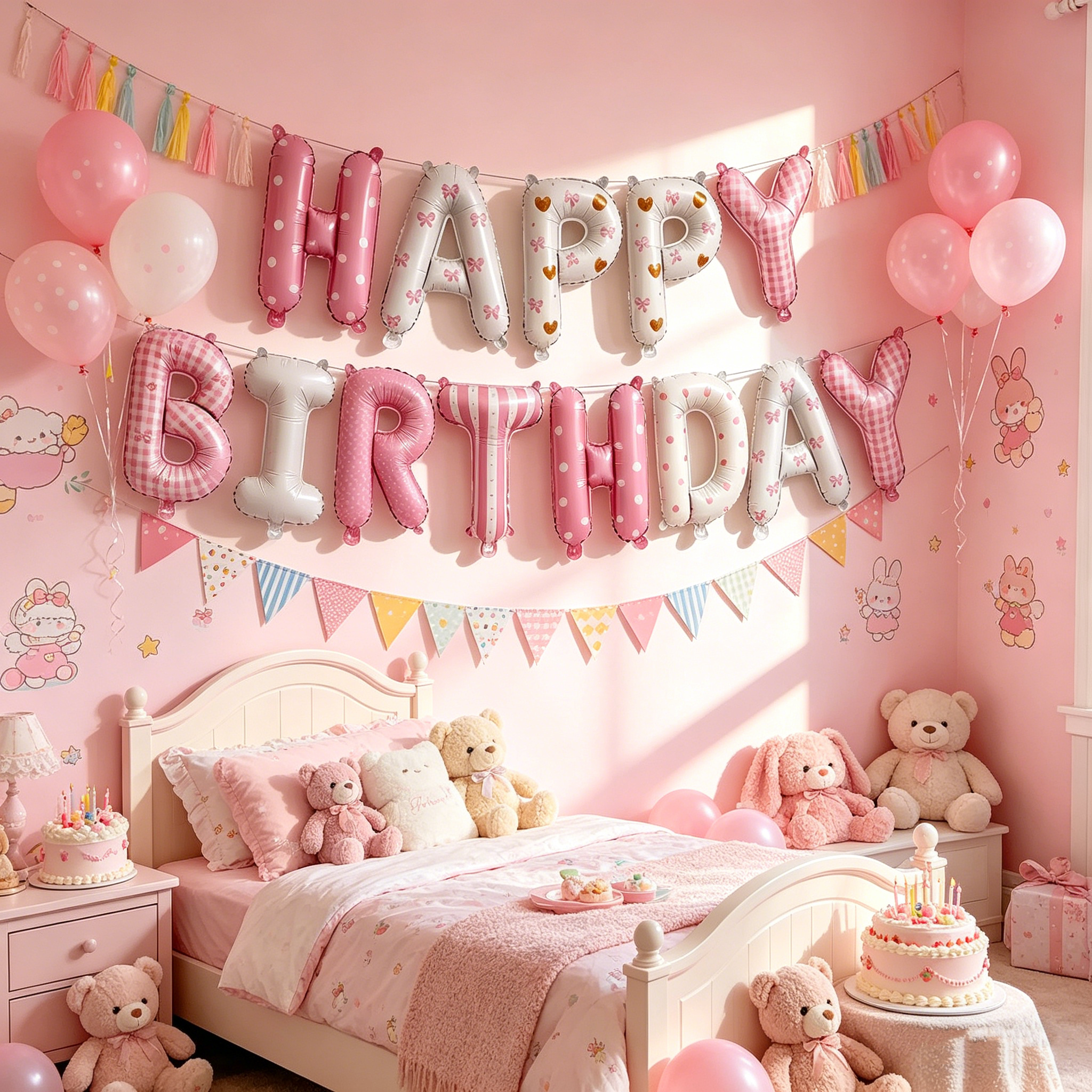 Flowerva 16 Inch Balloons Kids Birthday Party Decorations Backdrop Decor