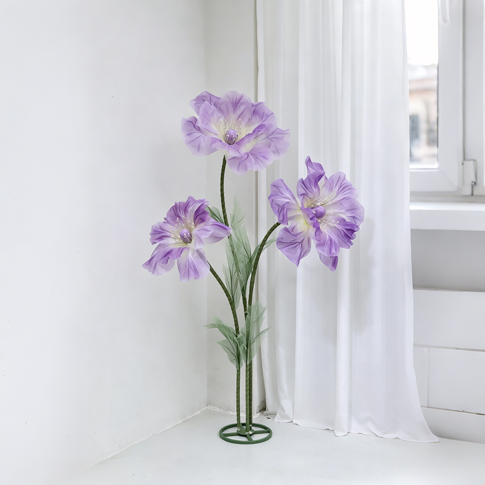 Flowerva Sheer Standing Petal Sculpture Premium Decor
