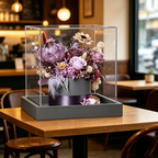 Flowerva Ruby & Burgundy Rich-Tone Centerpiece Premium Decor