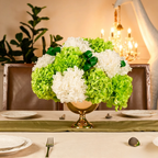 Flowerva Regal Opulencia Fruncida Decoración Premium