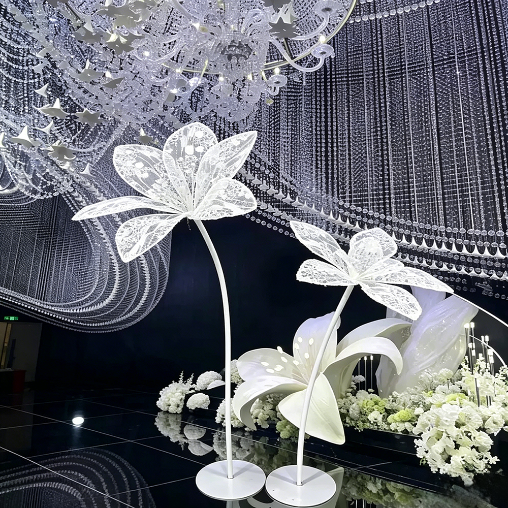 Flowerva Lacework Floral Silhouette Premium Decor