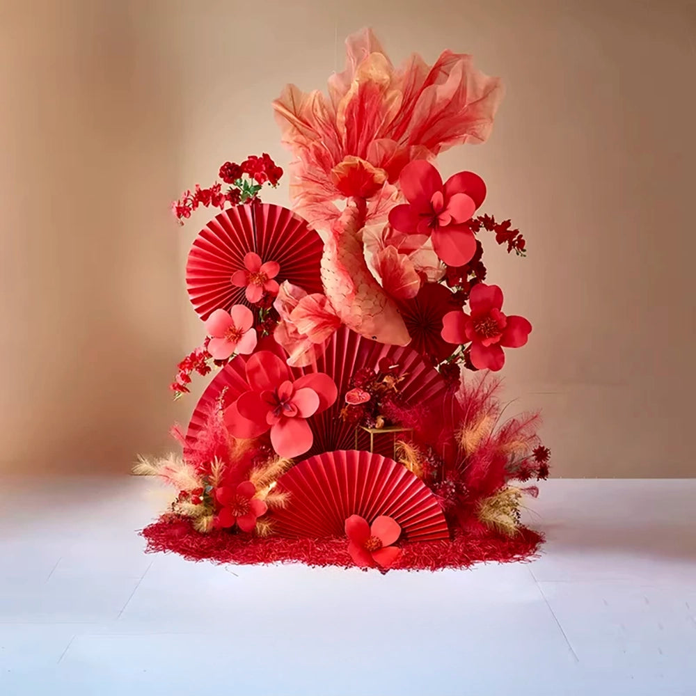Flowerva Warm Tone Koi Spatial Set Premium Decor