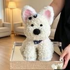 Flowerva Westie Sculpture Acrylic Display Premium Decor