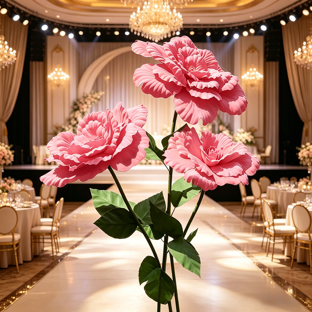 Flowerva Peony Sheer Opulence Premium Decor