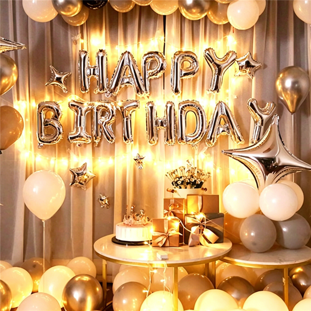 Flowerva Birthday party scene decoration balloon set