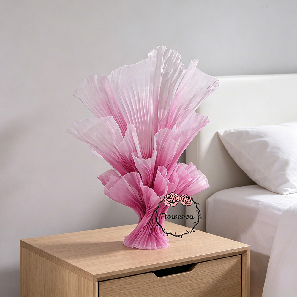 Flowerva Aura Pleat Sculpture Collection Table Flower