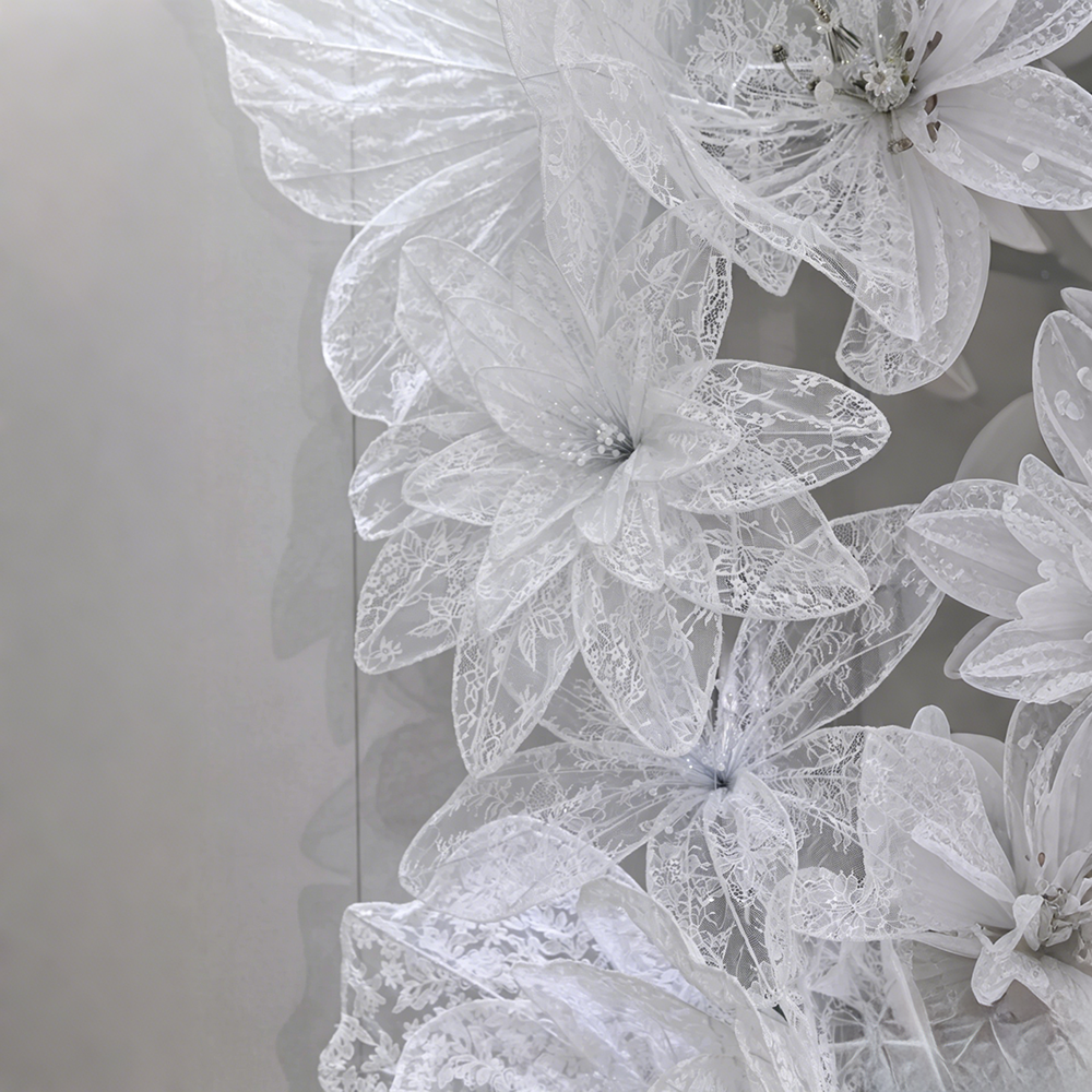 Flowerva Lace Silhouette Form Art Installation