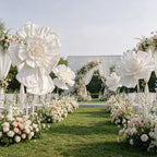 Flowerva Couture Crinkle White Art Installation
