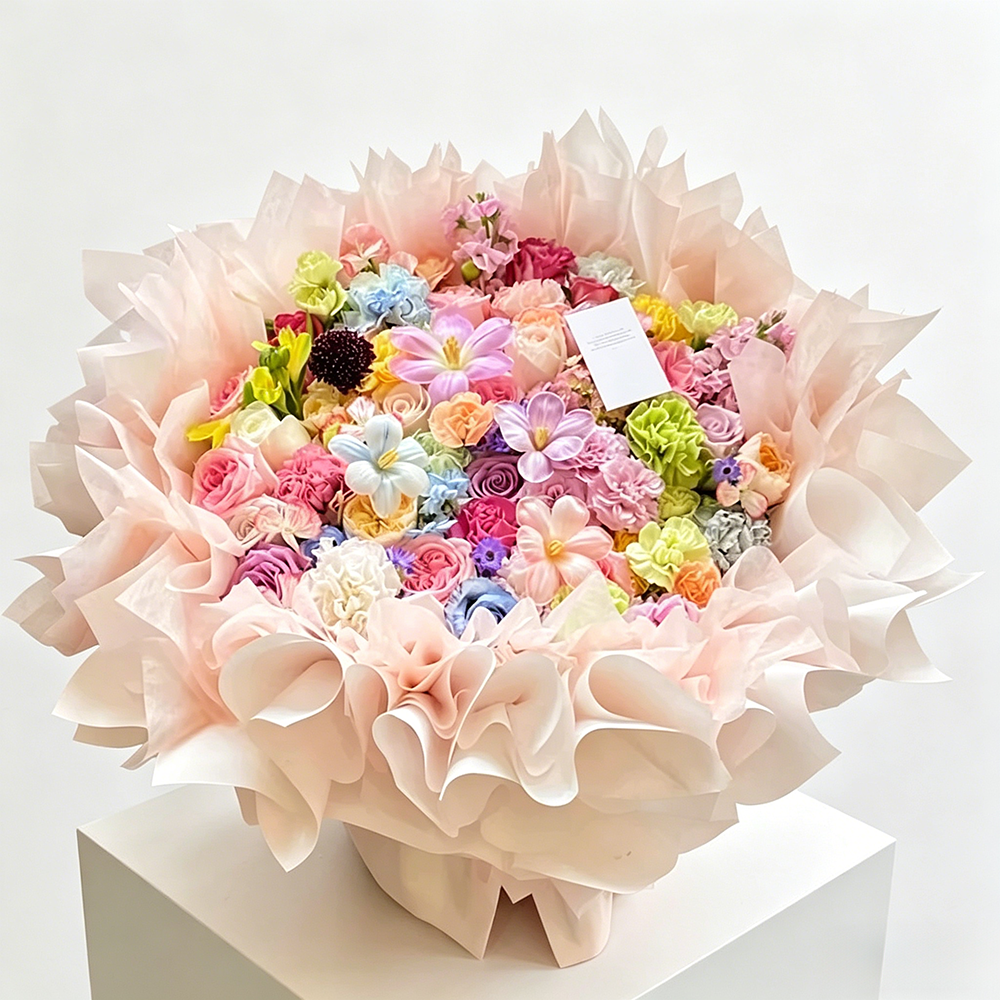 Flowerva Garden Mosaic Bloom Bucket Premium Decor