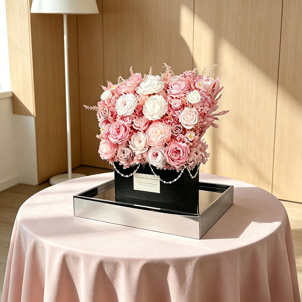 Flowerva Cottage Bloom Vase Arrangement Premium Decor