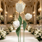 Flowerva Sculptured Tulip Form Premium Decor