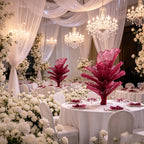 Flowerva Airy Wine Red Veil Eternal Table Flower