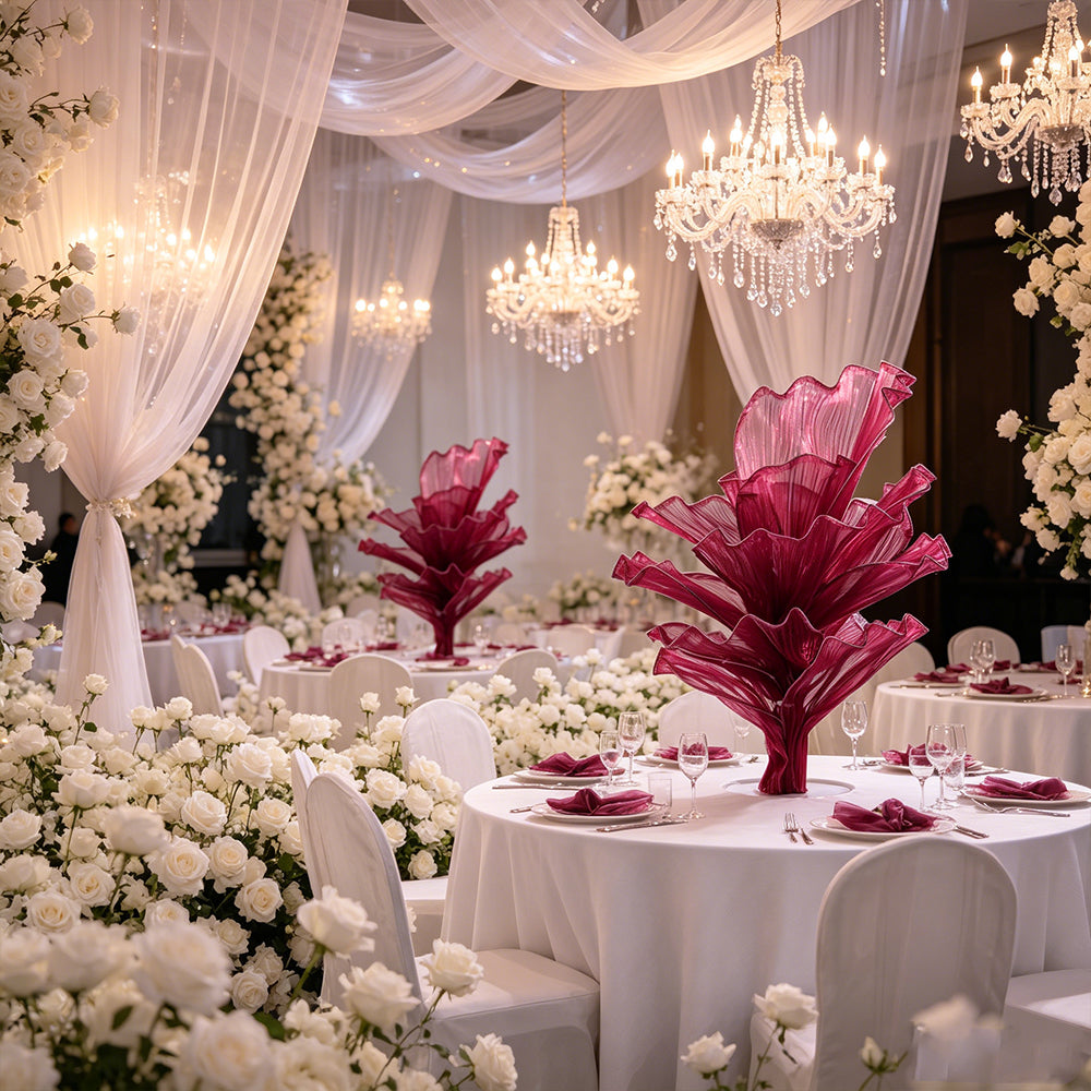 Flowerva Airy Wine Red Veil Eternal Table Flower