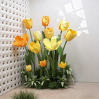 Flowerva Soft Tulip Silhouette Premium Decor