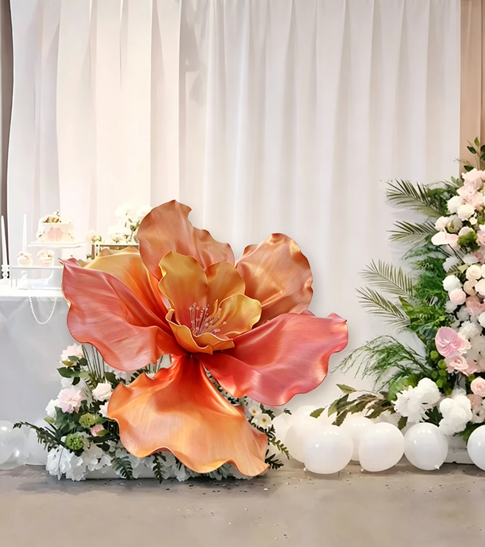 Flowerva Sunset Ember Statement Premium Decor