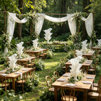 Flowerva White Aura Pleat Table Flower