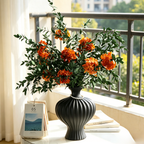 Flowerva Lush Foliage Vase Arrangement Premium Decor
