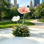 Flowerva Soft Petal Cornerscape Premium Decor