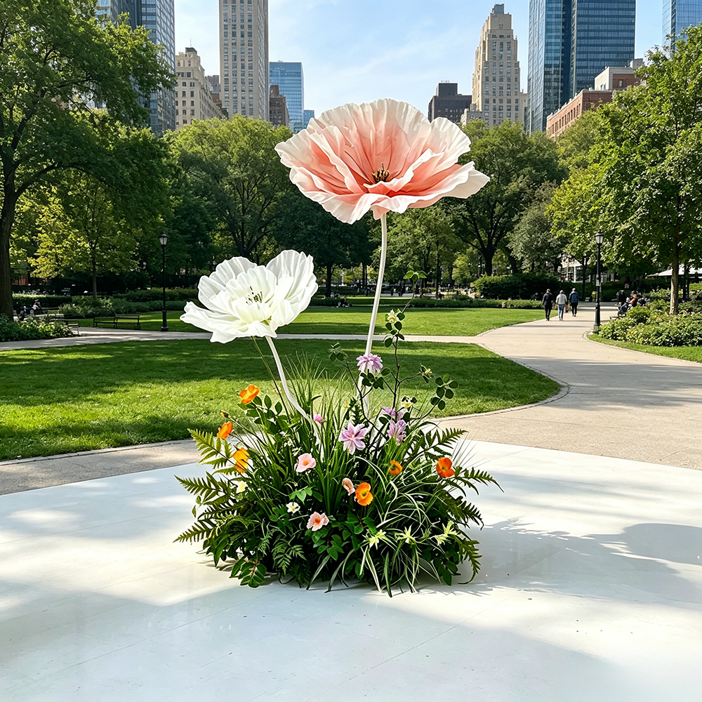 Flowerva Soft Petal Cornerscape Premium Decor