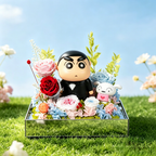 Flowerva Crayon Character Preserved Flower Box Premium Decor