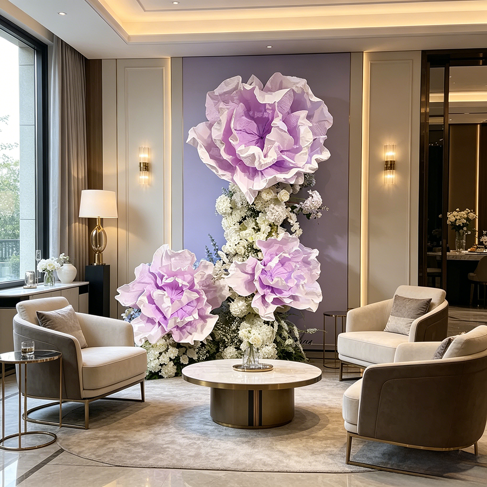 Flowerva Crinkle Layered Formwork Premium Decor
