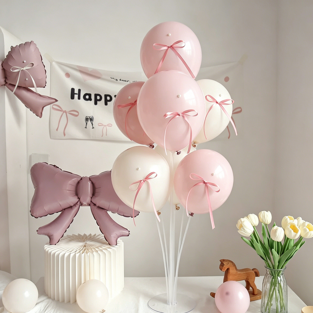 Flowerva French Romantic Birthday Balloon Table Decoration Party Ornament