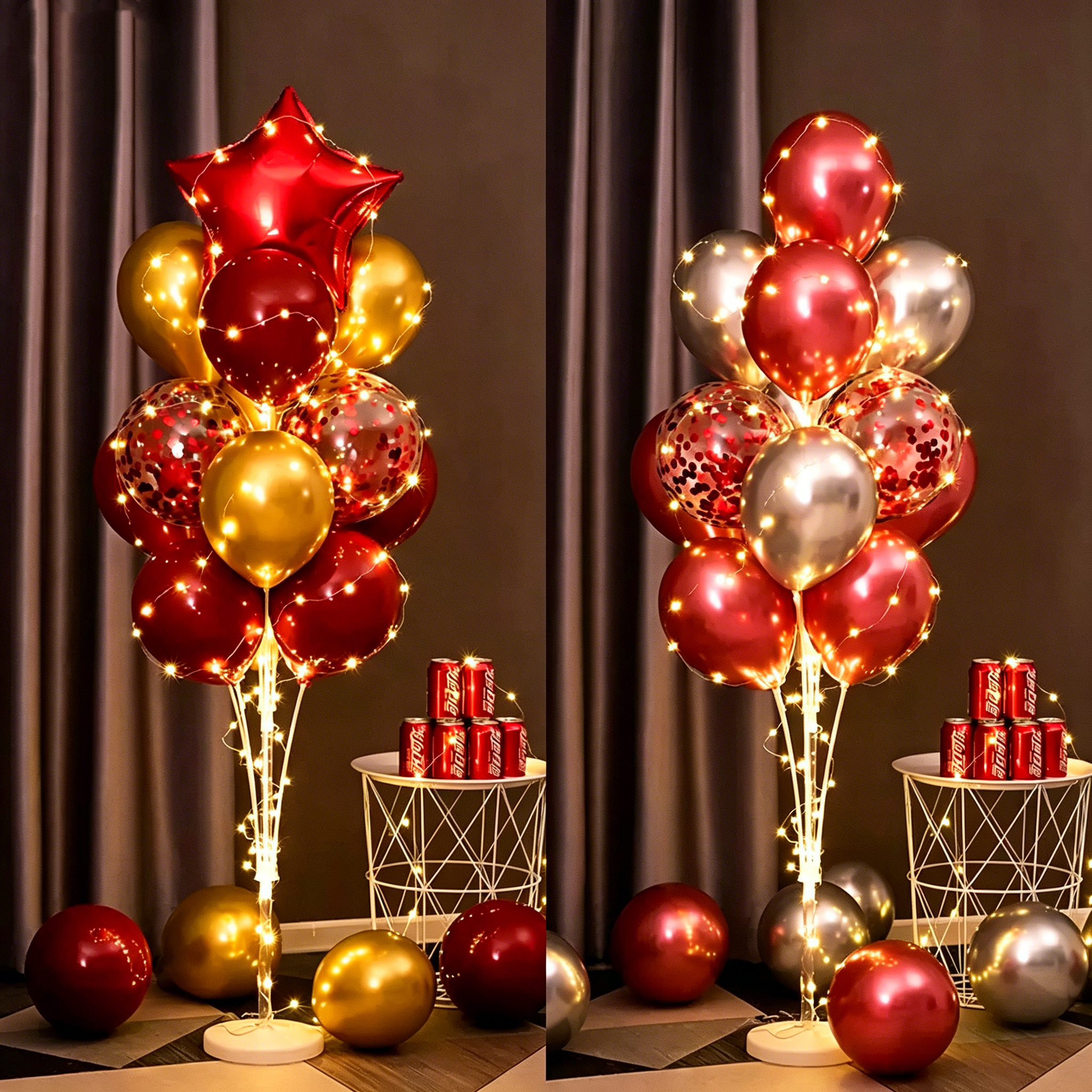 Flowerva Balloon Stand Column Floor/Table Decor for Birthday Party Scene Setup