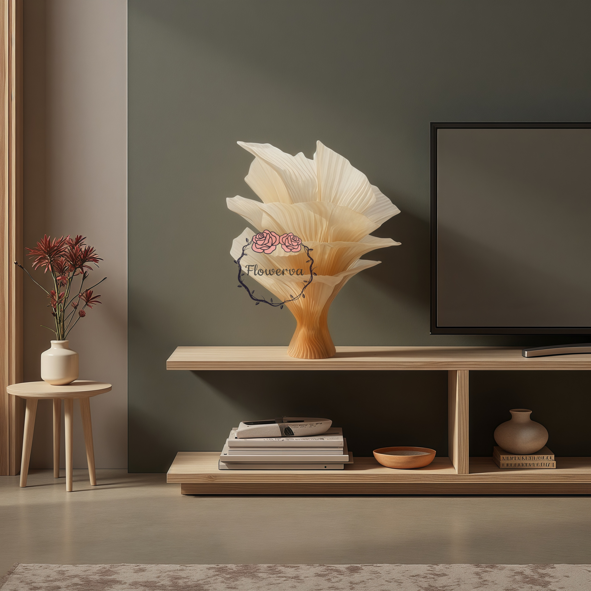 Clearance Flash Sale|Flowerva "Romantic Light" Table Flower