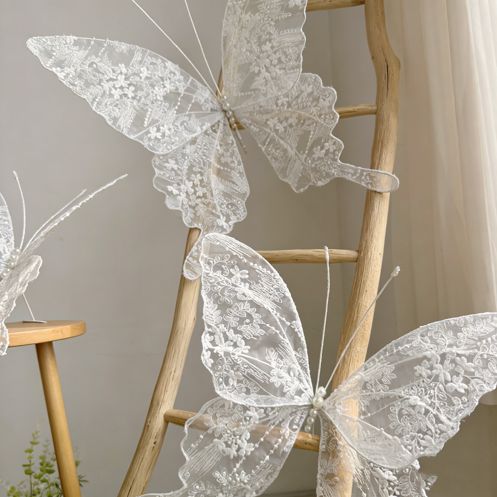 Flowerva Velvet Wing Lace Art Accent