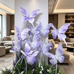 Flowerva Lavender Butterfly Whisper Premium Decor