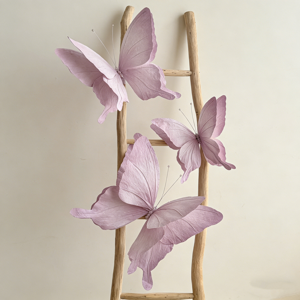 Flowerva Papillon Pink Flutter Art Accent