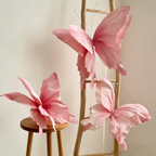 Flowerva Ethereal Peach Pink Flutter Art Accent